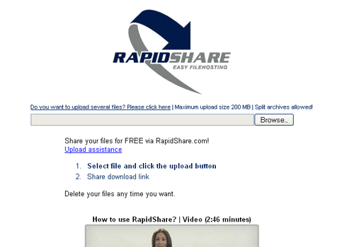 rapidshare.de clone site