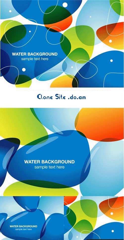Water backgrounds Stock vector