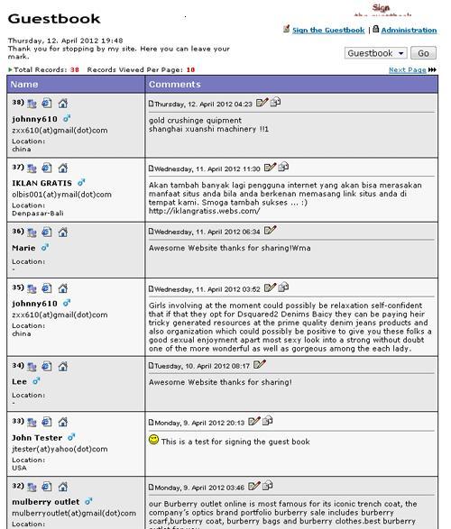 Free Download Advanced Guestbook 2.3.1 - Clone S photo