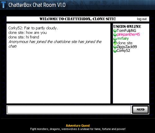 ChatterBox Chat Room v1.0